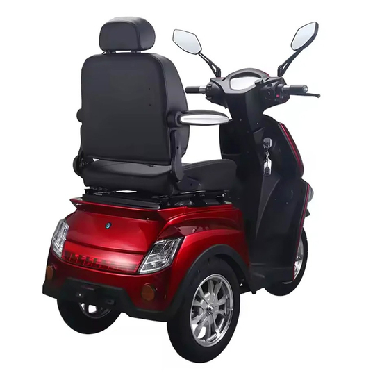 Электроскутер Vista-3 (T408-3) красный, Цвет: Красный, Тип двигателя: Бесщеточный электродвигатель постоянного тока, Посадочных мест: 1, фото , изображение 4