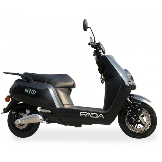 Электрический скутер Fada NiO 2000W черный, Цвет: Чёрный, Тип двигателя: Интегрированный в заднее колесо бесщеточный электродвигатель постоянного тока, фото , изображение 2