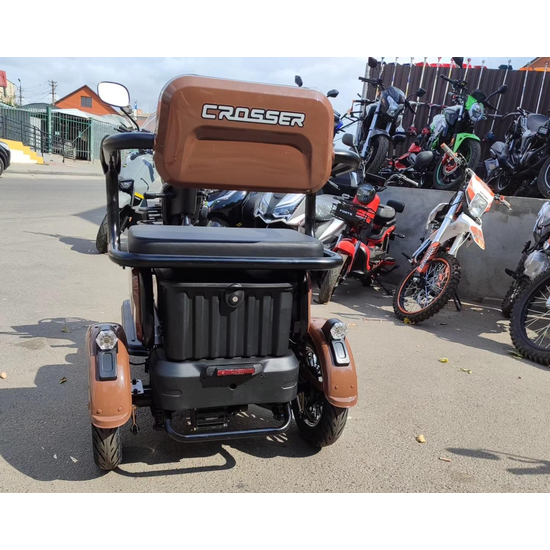 Электротрайк Crosser TR1 Коричневый, фото , изображение 7