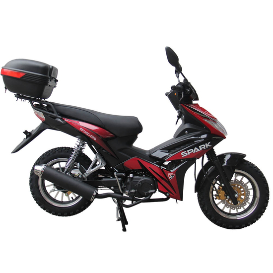 Мопед Spark SP125C-4WQ 2026 Красный, фото , изображение 3