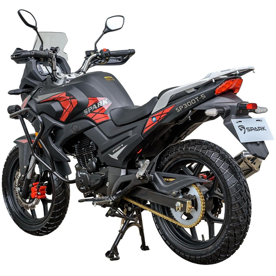 Мотоцикл Spark SP300T-5 Черно-красный, фото , изображение 6