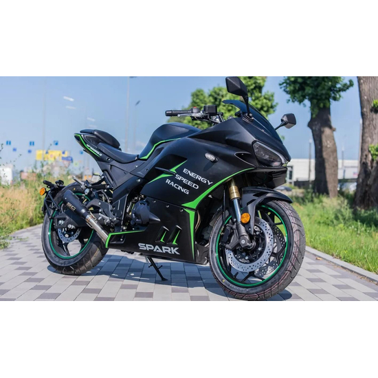Мотоцикл Spark SP300RS-2 Чорно-зелений, image , зображення 3