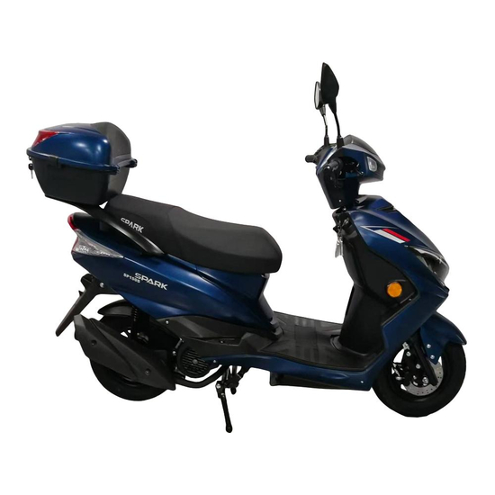 Скутер Spark SP150S-20 Синий, фото , изображение 3