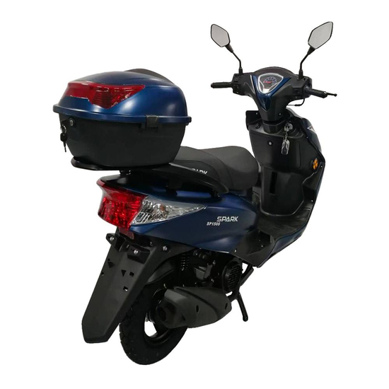 Скутер Spark SP150S-20 Синий, фото , изображение 5