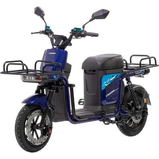 Электровелосипед Crosser Super Max 1200W Синий, фото , изображение 2