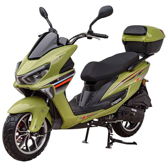 Скутер Spark SP150S-18 Зеленый, фото , изображение 2