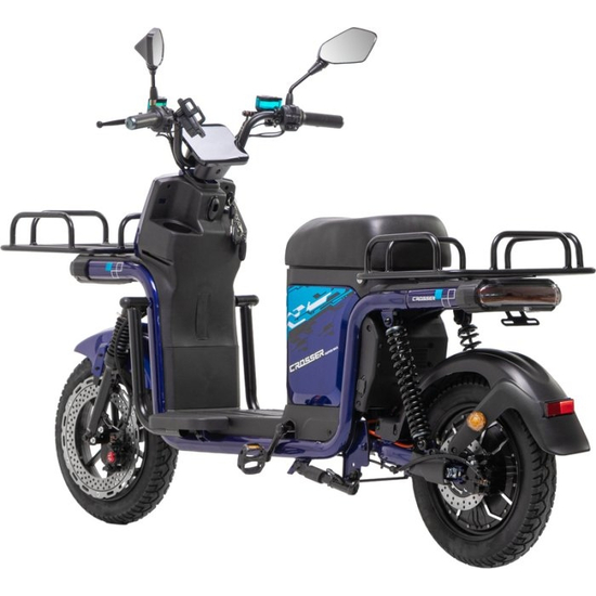 Электровелосипед Crosser Super Max 1200W Синий, фото , изображение 6