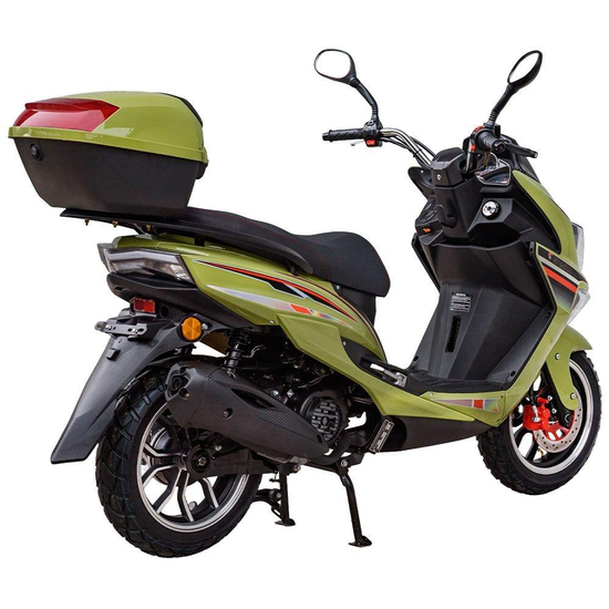 Скутер Spark SP150S-18 Зеленый, фото , изображение 5