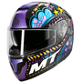 Мотошлем MT Atom SV Axa Black/Purple/Yellow/Blue, фото 