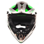 Мотошлем MotoTech 117 №2, Цвет: Салатовый с черным, фото , изображение 2
