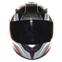 Мотошлем MotoTech 111 №24, Цвет: Черный/Серебристый/Красный, фото , изображение 2