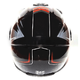 Мотошлем MotoTech 111 №24, Цвет: Черный/Серебристый/Красный, фото , изображение 3