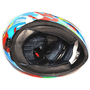 Мотошлем MotoTech K3 №10 с LED подсветкой, Цвет: Бирюзовый/Графити, фото , изображение 4