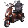 Электроскутер Vista-3 (T408-3) коричневый, Цвет: Коричневый, Тип двигателя: Бесщеточный электродвигатель постоянного тока, Посадочных мест: 1, фото 