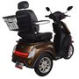 Электроскутер Vista-3 (T408-3) коричневый, Цвет: Коричневый, Тип двигателя: Бесщеточный электродвигатель постоянного тока, Посадочных мест: 1, фото , изображение 3